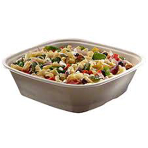 Compostable Fiber Square Catering Tabletop Food Bowls (240oz) -